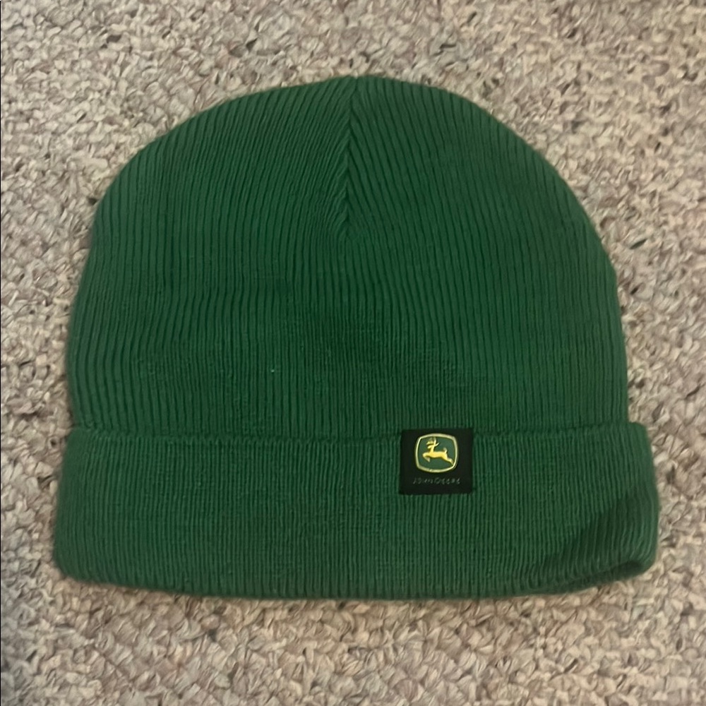 Green Beanie with Logo